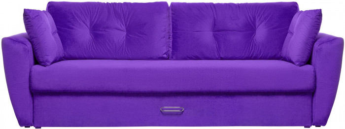 Диван-кровать Амстердам Люкс, 160х195, еврокнижка, независимый пружинный блок, велюр, фиолетовый
