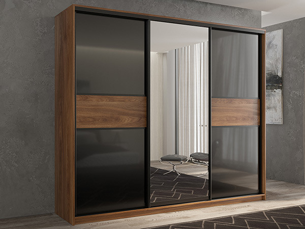 Шкаф-купе Кааппи 9 Кастелло Бренди 240х60х230 см