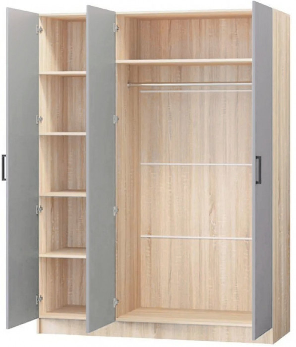 Карина-6 МДФ Шкаф 3 дверный (Фисташка, Дуб Сонома)