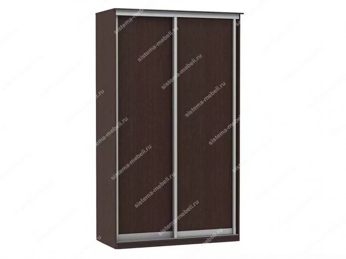 Шкаф купе Модерн 1190х600 2-х дверный 2-х секционный глухой венге