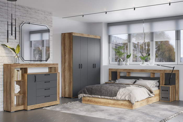 Кровать с настилом ЛДСП Прима 160х200