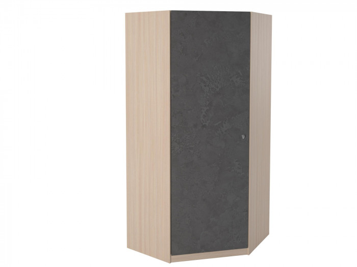 Шкаф угловой Дуб молочный/Железный Камень