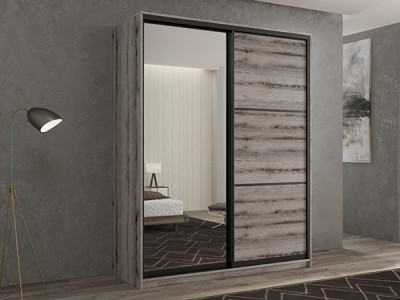 Шкаф-купе Кааппи 2 Эвок Окаменелый 110х60х230 см