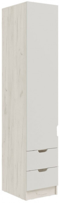 Модульная детская Юниор-4, композиция 1 (Шарли мокко, Крафт белый)