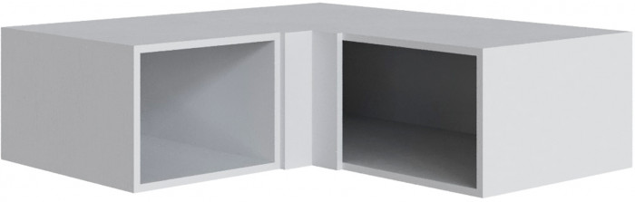 Шкаф Мадрид, композиция 19, Белый/Ателье светлое