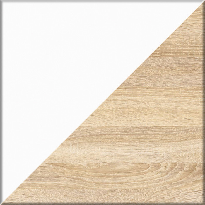 Мори компьютерный стол МС-2 + Комод МК1380.6 + Полка 1200, дуб сонома/белый