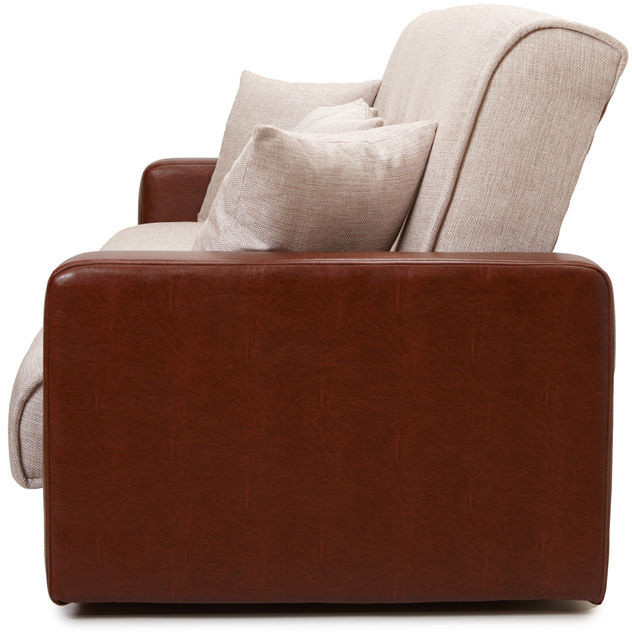 Диван Лондон 120 бежевый, пружинный блок Боннель