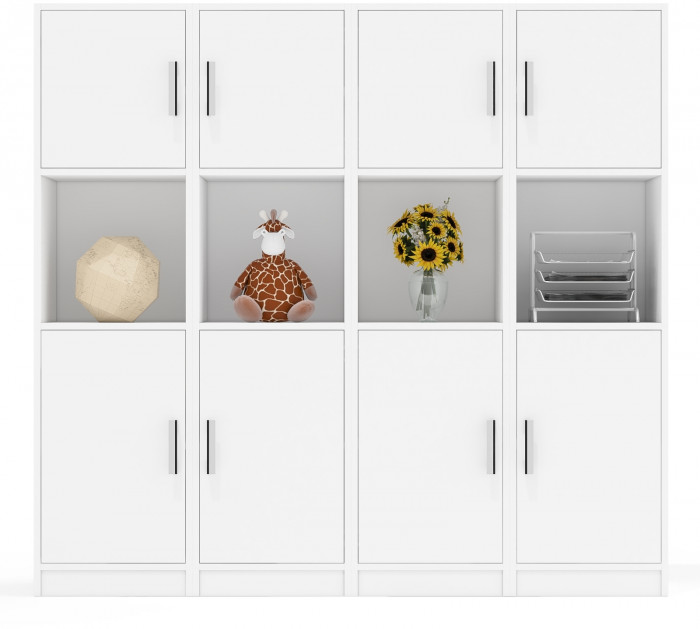 Четыре Пенала С-МД-СК9П к компьютерному столу С-МД-СК9, белый шагрень