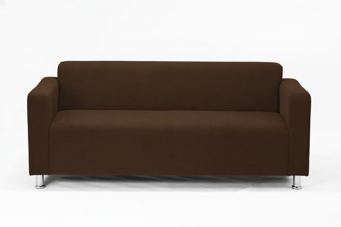 Диван прямой Томи, 200х78х75 см, велюр, коричневый