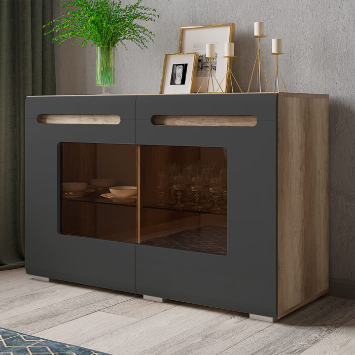 Спальня "Наоми" КМ-10 дуб каньон/графит