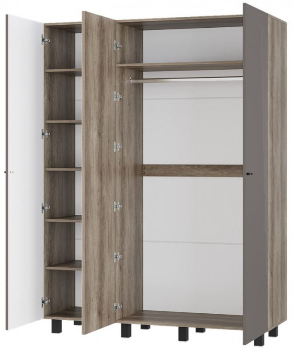 "Олива" ШК-08 Шкаф 3-х створчатый Дуб каньон/МФ14