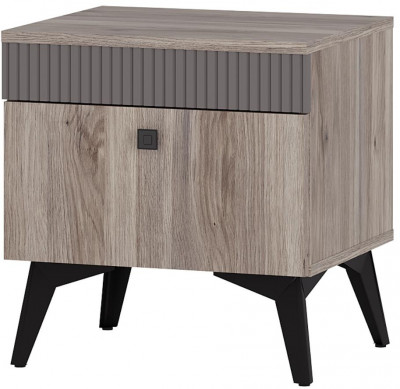 Тумба прикроватная Кассандра ТБ-11, Дуб смоки, МФ14