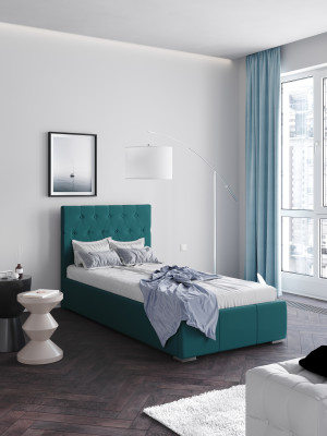 Октавия Кровать интерьерная 900 бирюза ромб, ортопед