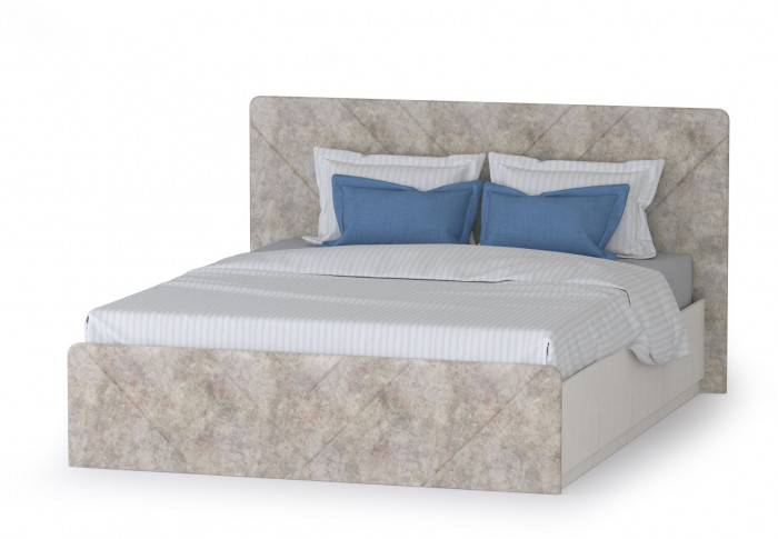 Амели Спальня № 8 Комод 13.106 + Стол туалетный + Зеркало + Шкаф 13.133 + Кровать 11.31 + под. ортопед + Тумбочка, 1600х2000 мм, б/м