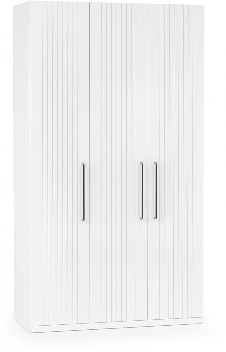 Валенсия Спальня 13.12 Шкаф комбинированный, ЛДСП белый шагрень/МДФ белый шагрень