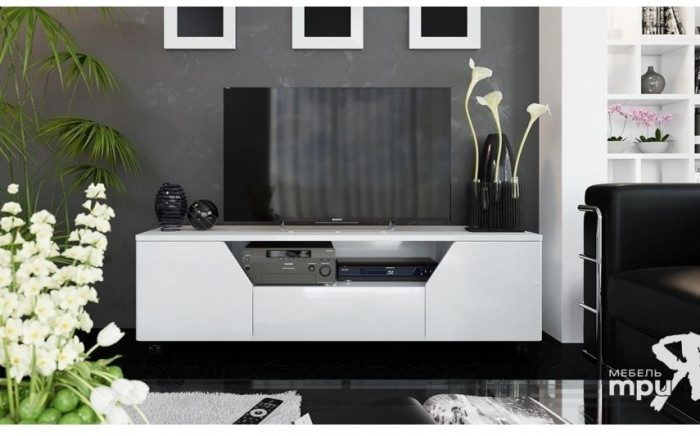 Diamond Тумба ТВ тип 4 (Белый глянец)