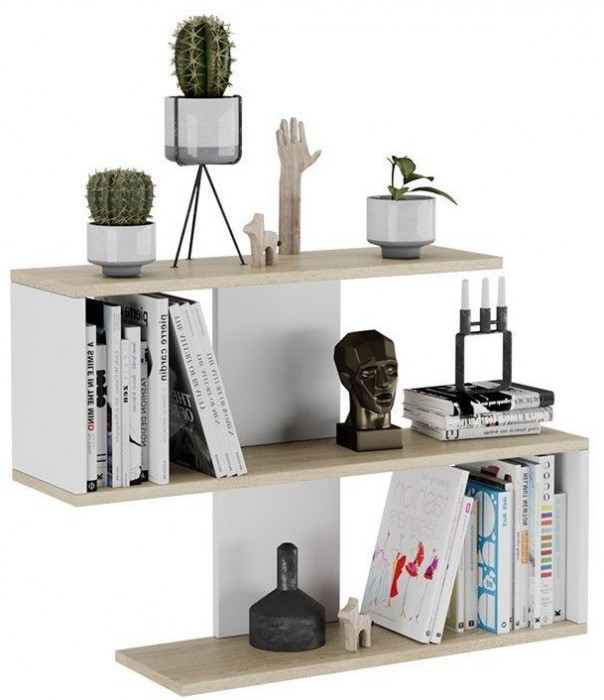 Diamond Полка настенная Тип 1 (Дуб Сонома/Белый)