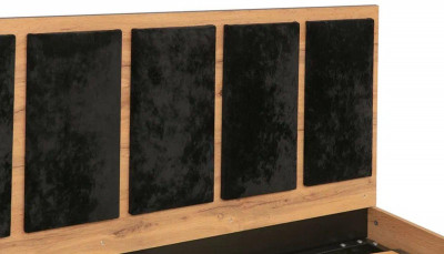 Кровать Либерти 51.19 Дуб вотан/Черный