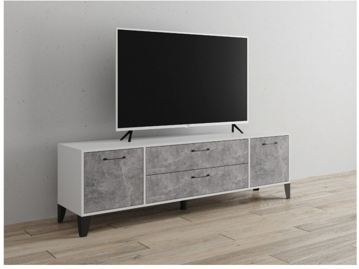 Тумба ТВ Парус-13 белый/ателье светлое