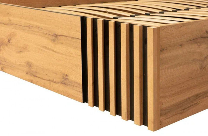 Кровать Либерти 51.21 с под. мех. Дуб вотан/Черный