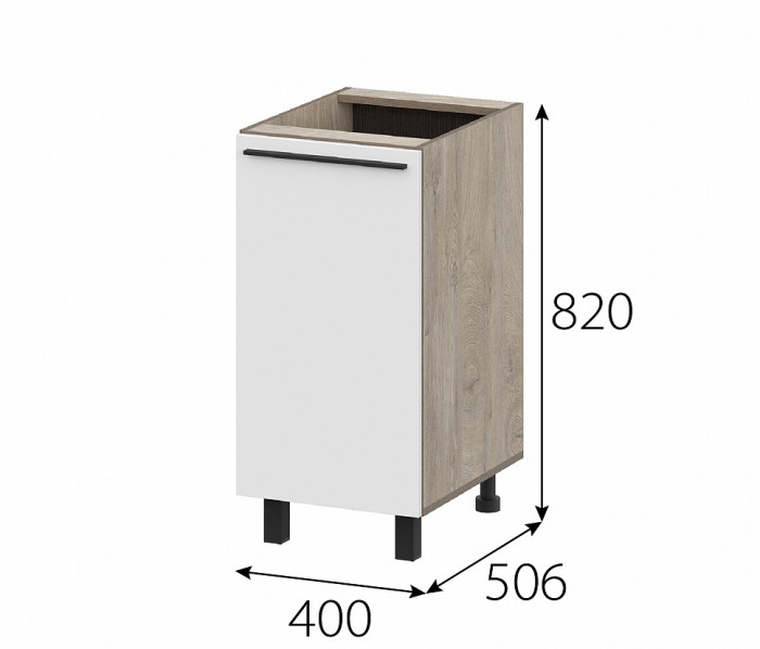 КГ Этна Стол рабочий 4с3 Софт вайт