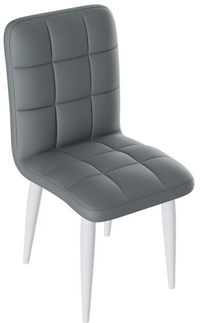 Франк ДП 2-17 Стул (конус) (Графит/Кожзам Бежевый)