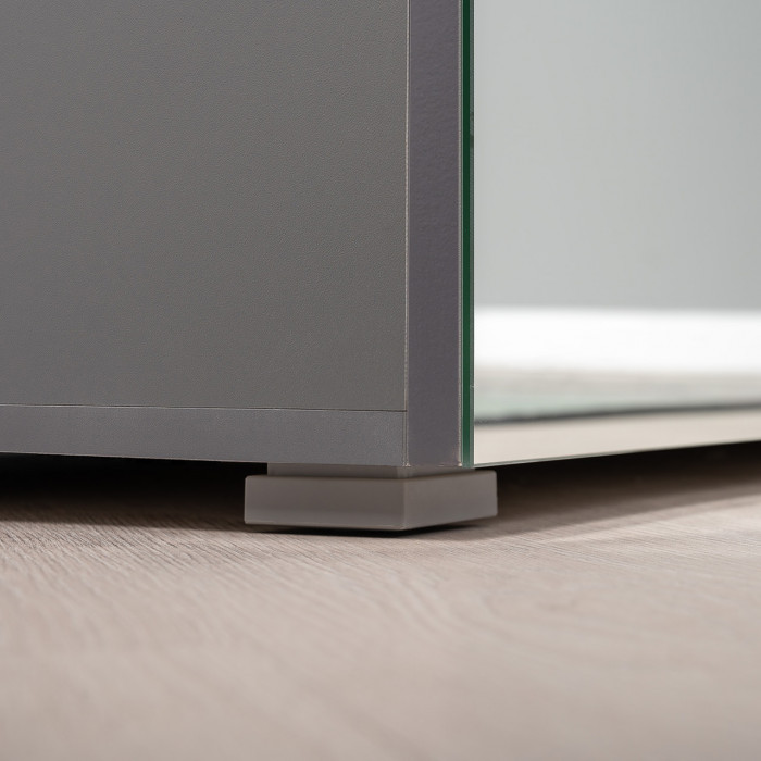 Октава Прихожая 10, серый графит/дуб крафт золотой/фасады МДФ серый графит