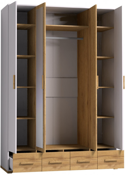 Шкаф для одежды и белья Айрис 555, дуб