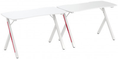 Два игровых стола Мебель--24 GT-2310, цвет белый, ШхГхВ 240х60х73 см.(регулировка высоты столов от 72,5 см. до 73,5 см.)