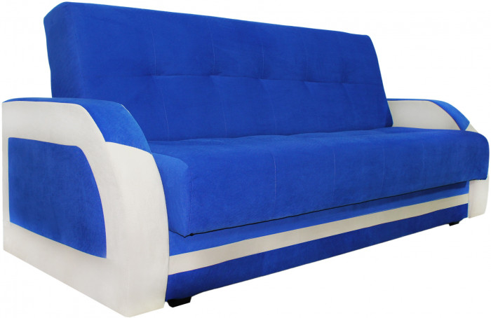 Диван-книжка Феникс 140 синий, пружинный блок Боннель