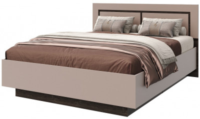 Кровать 160х200 "Ривьера" с щитовым основанием - Дуб кентербери/Капучино