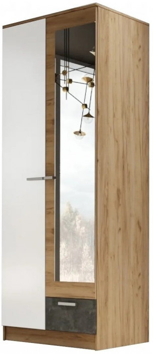 Адель Шкаф 0,8 + полки (Венге / лоредо)