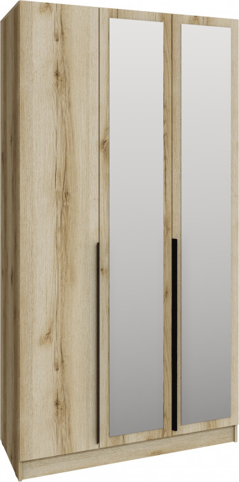Шкаф Мадрид (1,2) с зеркалом, Дуб делано