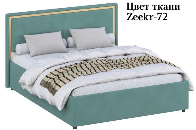 Кровать 160 с ортопед. основанием КР-431-М-16, Микровелюр Zeekr-72