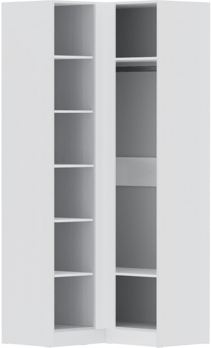 Шкаф угловой Мадрид (угол прямой) белый