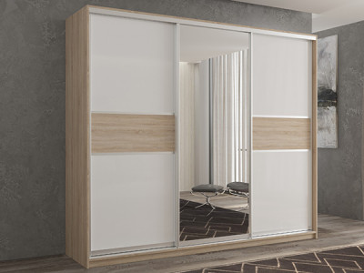 Шкаф-купе Кааппи 10 Сонома Светлый 180х60х230 см