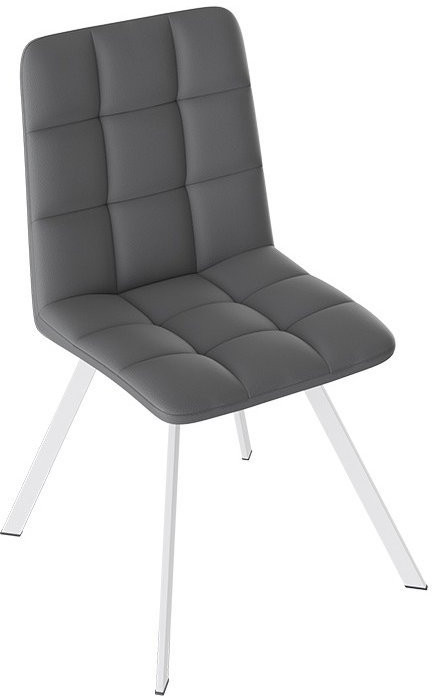 Бруно Стул (паук Т2) (Белый муар/Кожзам Бежевый)