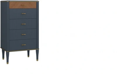 Тумба высокая "Тиволи" - Серый антрацит (лак)