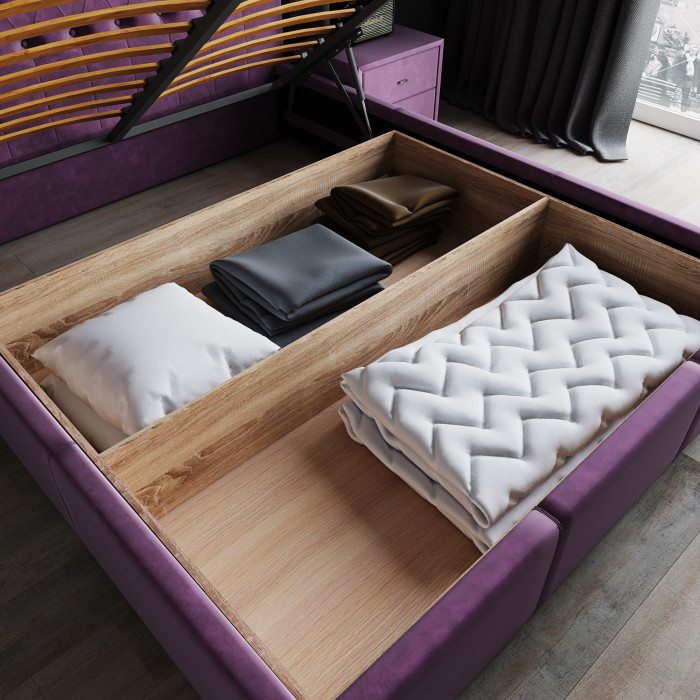 Октавия Кровать интерьерная 900 мятный ромб, ПМ