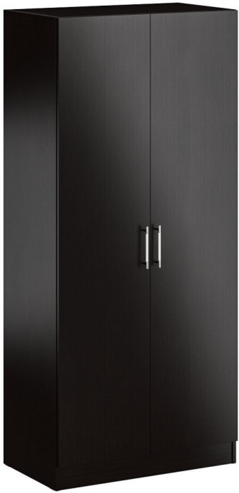 Спальня Стандарт 3-1200Я, венге/фасады ТВ тумбы МДФ чёрный глянец