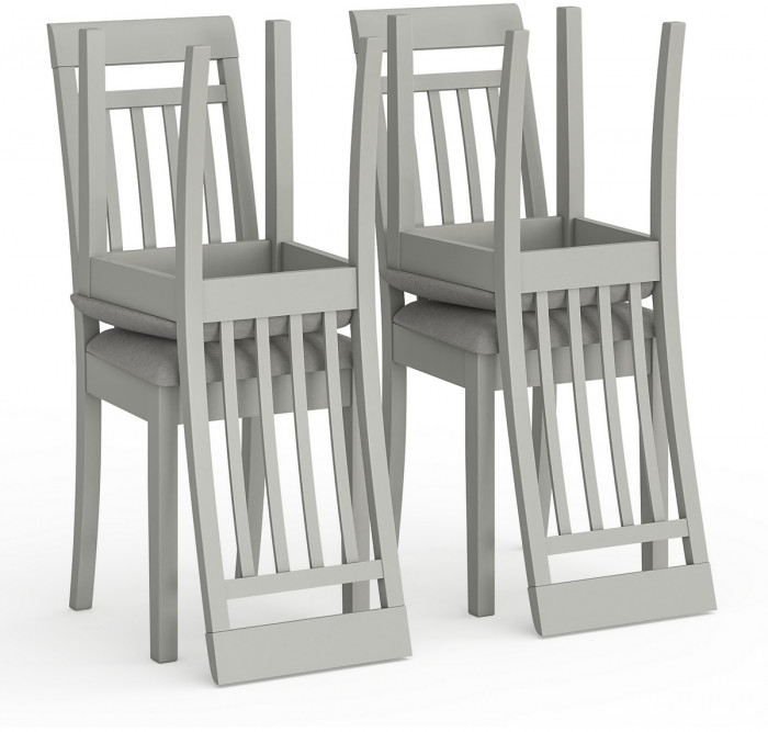 Четыре стула Мебель--24 Гольф-11 разборных, серый
