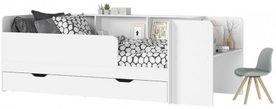 РУНА КР 01 Кровать универсальная Фасад БЕЛЫЙ/Корпус БЕЛЫЙ