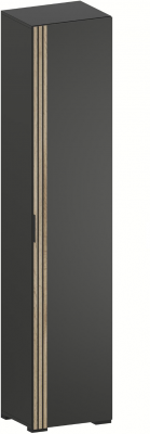 Нао Шкаф-пенал ШК-4016 со штангой, Графит