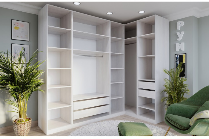 Гардеробная Рум. Комплект 3.2, ясень