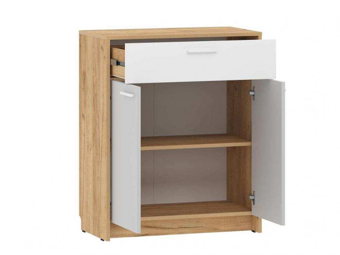 Прихожая Нортон 2 Дуб крафт золотой/белый/серый камень