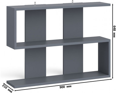 Мори Стол компьютерный МС-6 левый + Тумба МТВ1200.1 + Полка 900, цвет графит/белый, ШхГхВ 210,4х50х209,6 см., НЕ универсальная сборка