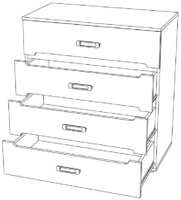 Ким Комод (Венге / Белый глянец)