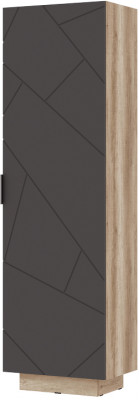 Даллас ПН 03 Пенал закрытый (0,598х2,008х0,398) дуб каньон/МДФ софт графит