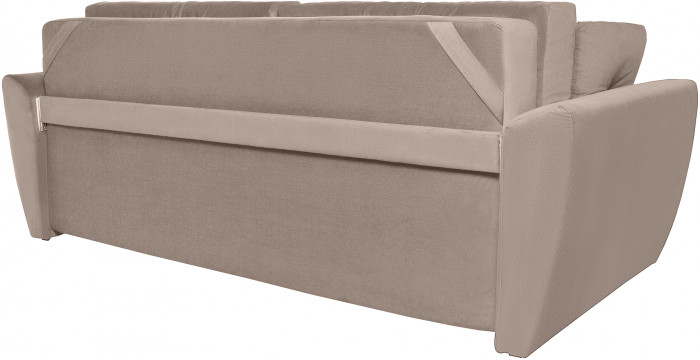 Диван-кровать Амстердам Люкс, 160х195, еврокнижка, пружинный блок, велюр, бежевый