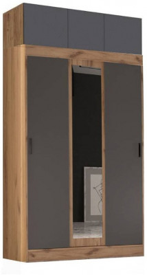 Бася Шкаф-купе с антресолью (Белый)